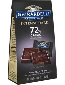 Ghirardelli Intense Dark Chocolate 72% Cacao SQUARES Medium Bags