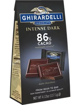 Ghirardelli Intense Dark Chocolate 86% Cacao SQUARES Medium Bags