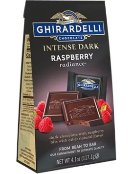 Ghirardelli Intense Dark Chocolate Raspberry Radiance SQUARES Medium Bags