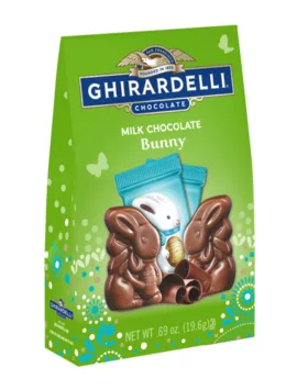 Ghirardelli Milk Chocolate Bunnies 2-piece Gift Bags