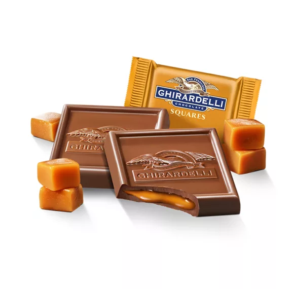 Ghirardelli Milk Chocolate Caramel SQUARES Case Pack