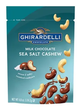 Ghirardelli Milk Chocolate Covered Sea Salt Cashew