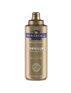 Ghirardelli Vanilla Sauce Squeeze Bottle Case Pack