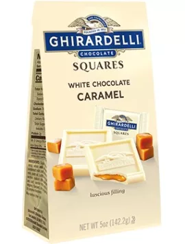 Ghirardelli White Chocolate Caramel SQUARES Medium Bags