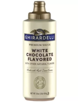 Ghirardelli White Flavored Chocolate Sauce Squeeze Bottle Case