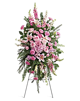 Glorious Farewell Spray | Mixed Bouquets | Same Day Flower Delivery | Pink | Teleflora