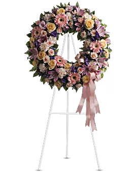 Graceful Wreath | Mixed Bouquets | Same Day Flower Delivery | Multi-Colored | Teleflora