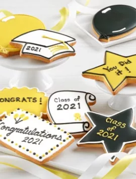 Graduation Artisan Iced Cookies - Set Of 8