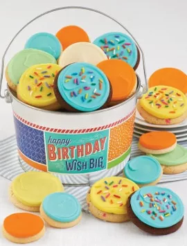 Happy Birthday Wish Big Cookie Pail