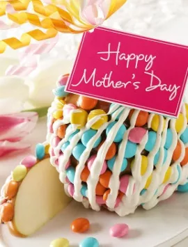 Happy Mother's Day Caramel Apple With Candies