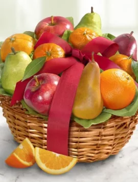 Harvest Comforts Fresh Fruit Gift Basket