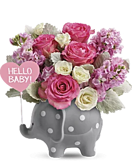 Hello Sweet Baby | Mixed Bouquets | Same Day Flower Delivery | Multi-Colored | Teleflora