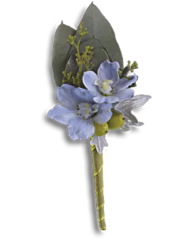Hero's Blue Boutonniere | Boutonnieres | Same Day Flower Delivery | Teleflora