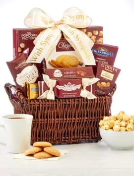 In Sympathy & Support Gift Basket - Deluxe