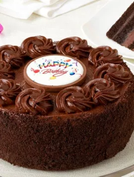 Junior's Happy Birthday Chocolate Fudge Cake