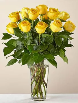 Long Stem Yellow Rose Bouquet | Good