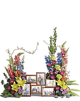Loving Farewell Photo Tribute Bouquet | Mixed Bouquets | Same Day Flower Delivery | Multi-Colored | Teleflora