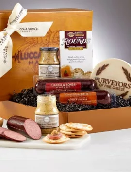 Lucca & Sons Sausage Cheese Gift Box
