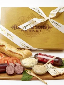 Lucca & Sons Sympathy Gift Box Lucca & Sons Sausage Cheese