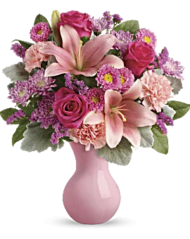 Lush Blush Bouquet | Mixed Bouquets | Same Day Flower Delivery | Pink | Teleflora