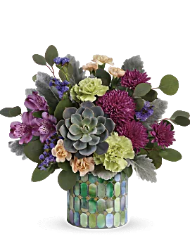 Marvelous Mosaic Bouquet | Mixed Bouquets | Same Day Flower Delivery | Purple | Teleflora