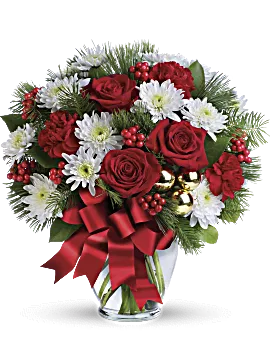 Merry Beautiful Bouquet | Roses | Same Day Flower Delivery | White | Teleflora
