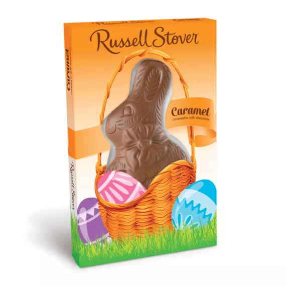 Milk Chocolate Caramel Flatback Rabbit