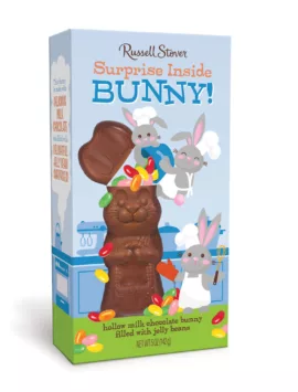 Milk Chocolate Hollow Bunny With Jelly Bean Surprise