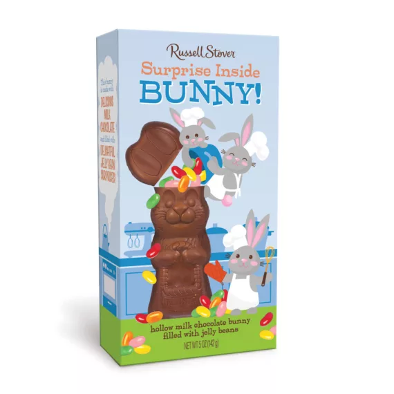 Milk Chocolate Hollow Bunny With Jelly Bean Surprise