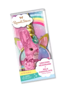 Milk Chocolate Hollow Bunny With Unicorn Headband