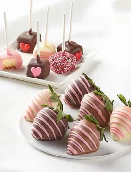 Mother's Day Chocolate Covered Strawberries & Cheesecake Bites