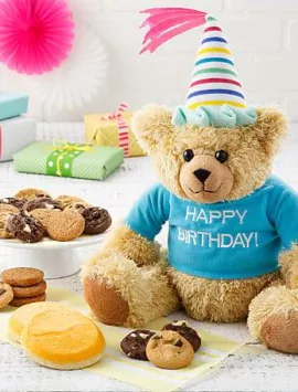 Mrs. Fields® Happy Birthday Bear with Cookies