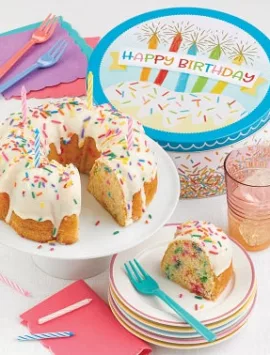 Musical Birthday Gift Tin With Confetti Cake