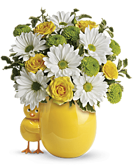 My Little Chickadee Bouquet | Mixed Bouquets | Same Day Flower Delivery | Yellow | Teleflora