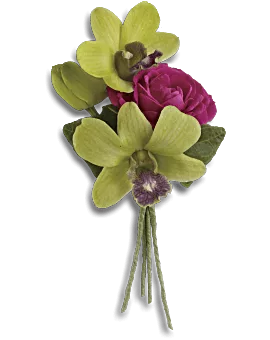 Orchid Celebration Boutonniere | Boutonnieres | Same Day Flower Delivery | Pink | Teleflora