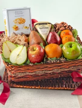 Organic Fruit & Cheese Gift Hamper
