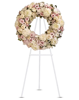 Peace Eternal Wreath | Mixed Bouquets | Same Day Flower Delivery | Multi-Colored | Teleflora