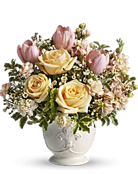 Peaches And Dreams Bouquet | Mixed Bouquets | Same Day Flower Delivery | White | Teleflora