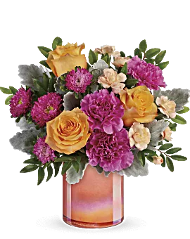 Perfect Spring Peach Bouquet | Mixed Bouquets | Same Day Flower Delivery | Multi-Colored | Teleflora