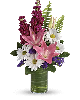 Playful Daisy Bouquet | Mixed Bouquets | Same Day Flower Delivery | Pink | Teleflora
