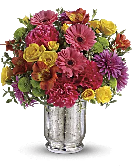 Pleased As Punch Bouquet | Mixed Bouquets | Same Day Flower Delivery | Multi-Colored | Teleflora