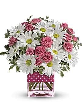 Polka Dots And Posies Bouquet | Mixed Bouquets | Same Day Flower Delivery | Multi-Colored | Teleflora