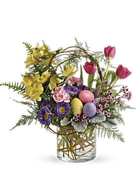 Pop Of Springtime Bouquet | Mixed Bouquets | Same Day Flower Delivery | Multi-Colored | Teleflora