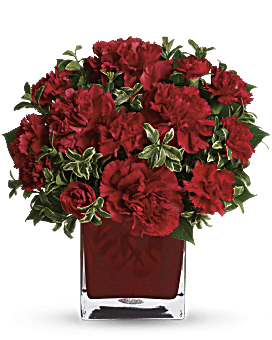 Precious Love Bouquet | Carnations | Same Day Flower Delivery | Red | Teleflora