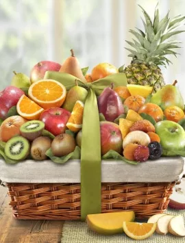 Premier Orchard Fruit Gift Basket - Deluxe