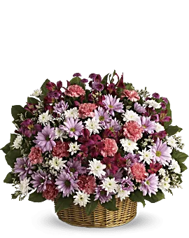 Rainbow Reflections Basket | Mixed Bouquets | Same Day Flower Delivery | Multi-Colored | Teleflora