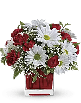Red And White Delight Bouquet | Mixed Bouquets | Same Day Flower Delivery | Teleflora