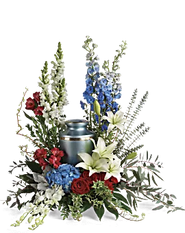 Reflections Of Honor Cremation Tribute | Mixed Bouquets | Same Day Flower Delivery | Multi-Colored | Teleflora