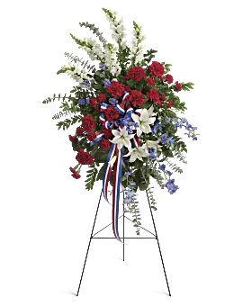 Sacred Duty Spray | Mixed Bouquets | Same Day Flower Delivery | Multi-Colored | Teleflora
