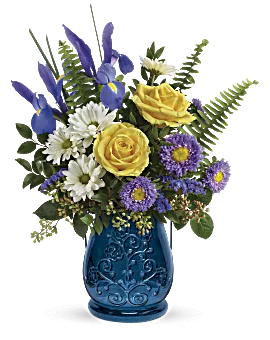 Sapphire Garden Bouquet | Mixed Bouquets | Same Day Flower Delivery | Multi-Colored | Teleflora